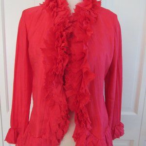 Indi-Chic Dressy Jolie Silk Jacket – Rose – Medium – NWOT - $495